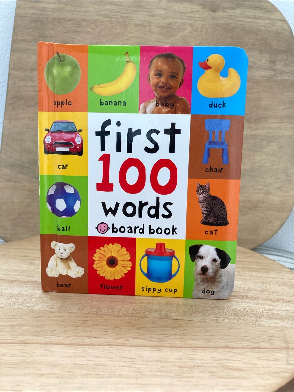 SALE! First 100 Words Board Book - Colorful Kids Learning Book